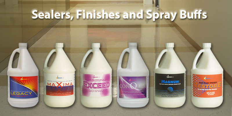 sealers, finishes, spray buffs
